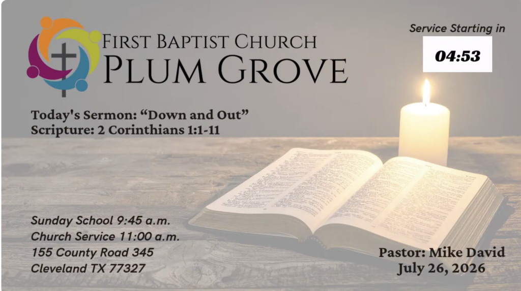 “Down and Out” | 2 Corinthians 1:1-11